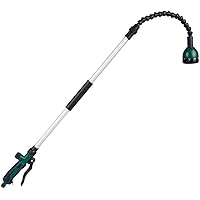 ALU Gießstab 80-114cm Schwenkbar Gartenbrause Gießlanze 9 Strahlarten Giesstange