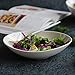 Produktbild K&C 9,2-Zoll 21oz Porzellan Suppe Schüssel Salat Schüssel Set Oval Wellig Serving Schüsseln Natürlich Weiß