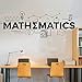 Produktbild caowenhao Mathe Klassenzimmer Dekoration Schule Wandaufkleber Vinyl Aufkleber wasserdichte Tapete Schwarz M 83 cm x 30 cm