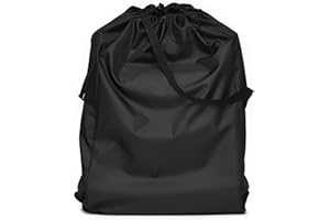 CVMGO 1PC Small Travel Stroller Bag 52 × 50 × 20cm Pram Travel Bag Waterproof Gate Check Bags Car Seat Travel Bag Wearproof Buggy Cover for Family Trips Storage Bag for Infant Black with Shoulder Strap