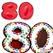 Produktbild Backformen-Set Zahl 8 und 0 für 80. Geburtstag/Hochzeitstag, Silikonbackformen