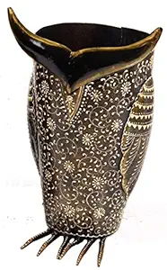Mohan Jodero Wrought Iron Metal Handmade Owl Shape Flower Vase/Planters Stand for Flowers