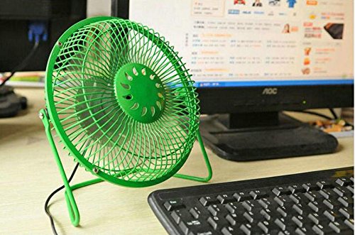 Haodou USB Ventilator Klein Tischventilator leise Lüfter für Sommer Büro Zuhause Gelb - 6
