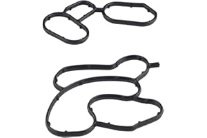 GUUS CAR SPARE PARTS GuusCar 2X ENGINE OIL COOLER FILTER HOUSING GASKET SEAL SET FOR BMW 1 3 5 X1 X3 11427508970 11427508971