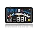 Produktbild AOZBZ 5,5" Auto Head Up Display, OBDII EU-OBD Schnittstelle Multi-Funktion Car HUD Windschutzscheibe Projektor mit Kraftstoff Wasserverbrauch, km/h, mph, Overspeed-Warnung, Kühlmittel, Einlass-Druck, Zeit-Anzeige, Shift Reminder