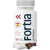 FORTIA Caffeine Anhydrous 100mg - 4 Months of Energy | Caffeine Capsules for Concentration, Memory and Strong Pre Workout | 1