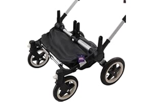 Tititnins© - Cubre Cesta para Bugaboo Donkey 5 ECOPIEL NEGRA (Impermeable) - Gran volumen al no tener cremalleras