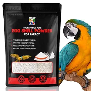 CONGO Natural Parrot Treat Export Quality Egg Shell Powder for All Birds, 250gm (Buy 2 GET 1 Free),White