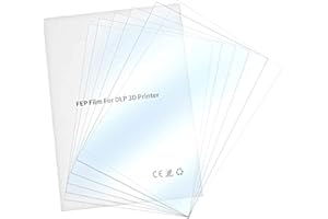 Creality Pellicole divisorie UV-FEP per stampante 3D Creality LD-002R/LD-002H/ELEGOO Mars/Mars 2 PRO/ANYCUBIC Photon/Photon S/CL-60 LCD SLA DLP in resina, confezione da 6 fogli FEP 200 x 140 x 0,15 mm