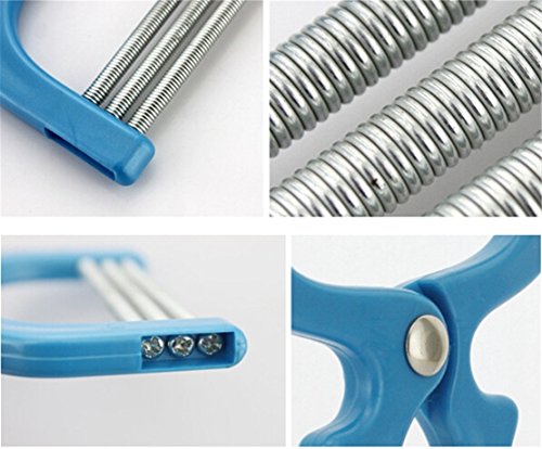 Hangqiao Entfernt Gesichtshaar Tool Enthaarungs Epilierer Pinzette (Blau) - 4