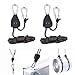 Price comparison product image little finger 2Pcs Rope Ratchet Lamp Hangers 1/8inch LED Light Reflector Lifter Strap Sling - Black