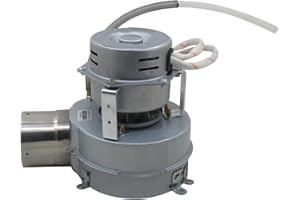 OOMVARMER Radiallüfter 230v mit rückstauklappe gebläsemotor saugventilator zentrifugalventilator zentrifugallüfter lüfter ofen