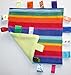 Baby taggie security comforter blanket -rainbow