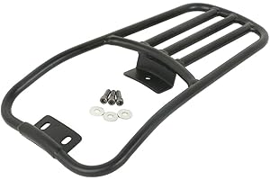 XMT-MOTOR Porte-Bagages arrière Moto Noir Convient pour Harley Davidson Softail Deluxe 2006-2017 Fat Boy 2007-2017