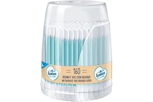 Lotus CotonTiges en Papier et Coton Bio, 120g