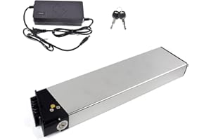 VBVAIQAD Batterie De Vélo Électrique 48V 14Ah pour Shengmilo Lithium Li-ION Rechargeable Batterie de vélo électrique Pliante Batterie au Lithium intégrée de vélo électrique avec Chargeur et BMS (48V14AH)