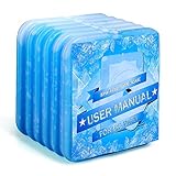 OICEPACK Blocs Réfrigérants, Pains de Glace Réutilisable & Durable pour Sac Isotherme | Sac- Repas | Gamelle Déjeuner | Glacière Congélateur pour Enfant, Travail, Pique-Nique, Camping, Golf