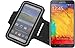Produktbild Für Samsung Galaxy Note 3 Neo 3G Neopren Jogging Armband Sportarmband Oberarmband schwarz für Samsung Galaxy Note 3 Neo 3G mit Reflektor Streifen. Fitness Lauf Armband