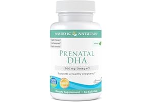 Nordic Naturals, Vegan Prenatal DHA, 500mg DHA from Algae Oil, 60 Vegan Softgels, Lab-Tested, Vegetarian, Soy-Free, Gluten-Free, Non-GMO
