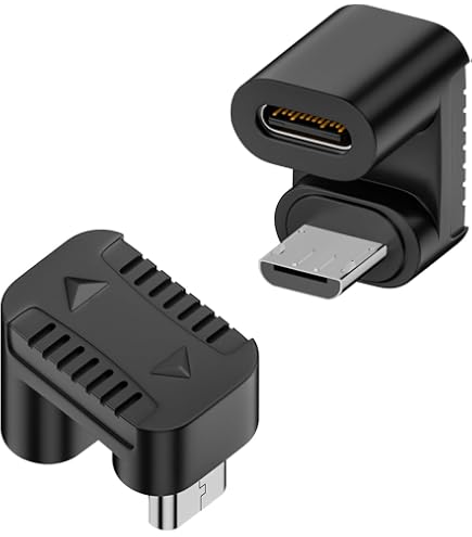 QIANRENON 4 Adattatori USB A A USB C 90° - 10Gbps, Ricarica QC60W/PD15W, Alloggiamento Alluminio - Foto 2