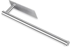 NOLYTH Kitchen Roll Holder Self Adhesive Kitchen Paper Towel Holder Under Cabinet Wall Mounted Toilet Paper Holder Stainless Steel 30cm Long