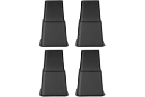 EJOYOUS Möbelerhöher Betterhöhung Möbelerhöhung Tischerhöher Elefantenfuß Bed Riser Höhe, Füße verstellbar 8Pcs 4 x 5 "+ 4 x 3", Maximaler Auftrieb von 8 "(Schwarz)
