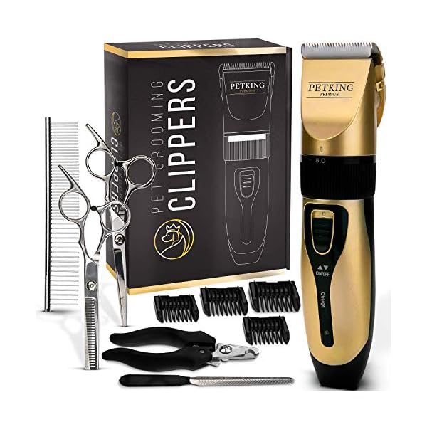 PetKing Premium Dog Grooming Clippers for Pets Cat Hair Trimmer Kit