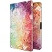 Produktbild MoKo RFID-Schutz Reisepasshülle - 5,5 Zoll Premium Kunstleder Passport Hülle Schutzhülle für Kreditkarten, Ausweis und Reisedokumente, Bunt Aquarell