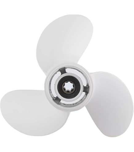 Hélice Aluminium 7.8x8 Pour Moteur Hors-bord Mercury 5HP, Tohatsu 4-6HP, Etc. - Pas 20.3cm, 3 Pales