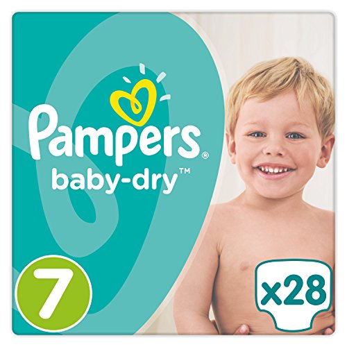 Pampers Baby-Dry Size 7, 28 Nappies Essential Pack