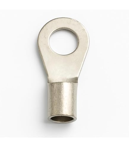 EMagTech 200PCS Crimp Ring Terminal 4.2mm Solder Tag Lug Plate Bare Ring Terminal Connector Crimp For Micro Motors Tape Recorder Cores Silver-Plated Copper