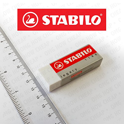 Stabilo Legacy Kunststoff-Radierer, Weiß, 20 Stück - 2