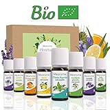 * SET DE ACEITES ESENCIALES: Naturals Aromas y fragancias únicos Esencias para humidificador Set Premium 8 x 10 ml : Cedro del Atlas, Eucaliptos, Limon, Lavanda, Lavandin, Citronela de Java, Menta Piperita, Naranja dulce . Ideal para Humidificador Ultrasonico, Difusor de Aceites Esenciales, Ambientador Vapor, Humidificador Aromaterapia o Aroma Difusor. Aceites Esenciales para Humidificadores