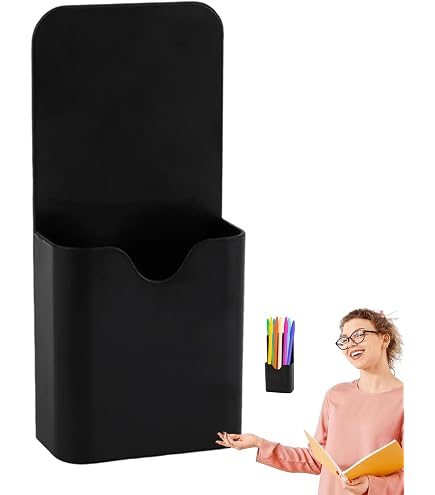 Porte-Stylos Magnétiques En Silicone - Lot De 12 - Multicolore Pour Frigo, Bureau, Tableau Blanc