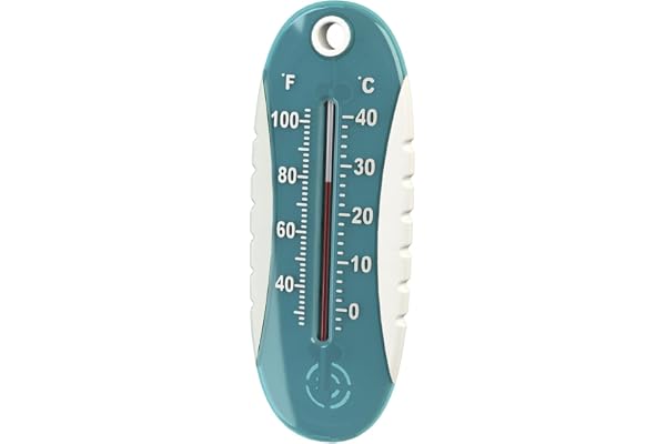 BAYROL Thermometre piscine 18cm - Prise en main rapide - Produit durable dans le temps - avec affichage de la température - Matériau ABS robuste - Grands chiffres - Cordon de fixation inclus