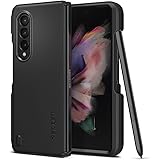 Spigen Cover Thin Fit P Compatibile con Samsung Galaxy Z Fold 3 - Nero