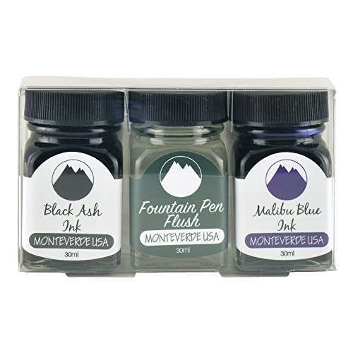 MonteverdeFountain Pen Ink, 30 ml Bottles, 3 Piece Set (G309ST)