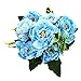 Produktbild Soledì 1 Pfingstrosen-Kunstblumenstrauß, Dekoration für Hochzeiten oder ein schöneres Zuhause blau