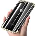 Produktbild Hülle iPhone 7 4.7, iPhone 8 4.7 Hülle,SaKuLa Silikon TPU Soft Ultra Dünn Transparent Weich Flexibel Ultra Slim Durchsichtig Stoßfest Anti-Scratch Plating Case Schutzhülle Bumper Cover Handyhülle für iPhone 7/8 4.7 [Kabellos Aufladen Unterstützung]-Transparent Gold