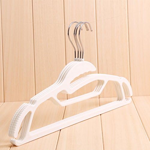 KKLL Hanger Plastic Non-slip Wet and dry Adult drying rack?pack of 2 group? , white , 41cm*20.5cm*5mm