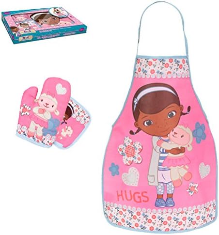 Docteur la Peluche Doc Mc Stuffins Apron, Pot holder and glove set