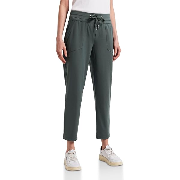 STREET ONE Twill Hose Mit Reißverschluss – Loose Fit, Baumwollmix