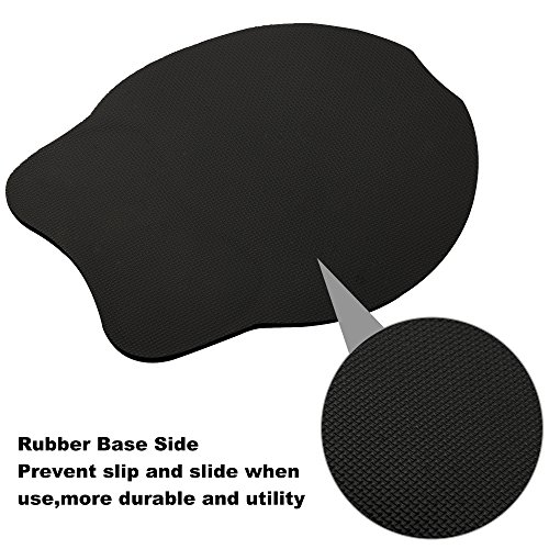 GIMARS Mauspad und Tastatur Handgelenkstütze Set, Handgelenkauflage für Tastatur und Maus mit Memory-Schaum ergonomisch zur Entlastung des Handgelenks - 7