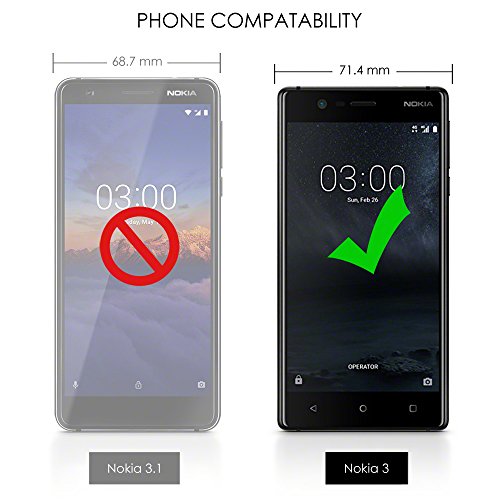 Nokia 3 Funda Protectiva de Silicona Gel TPU estrecha - Negro oscuro acabado mate reviews Nokia 3 Funda Protectiva de Silicona Gel TPU estrecha - Negro oscuro acabado mate