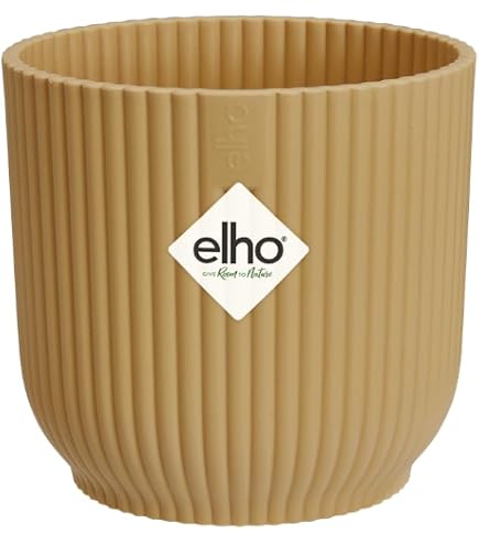 Kimmel Vaso Per Fiori In Plastica Limone – 12 Cm Di Diametro, Infrangibile, Lavabile In Lavastoviglie, Per Interni Ed Esterni