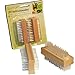 2 FINGER NAIL MANICURE WOODEN SCRUBBING EXFOLIATING BRUSH BRUSHES PEDICURE FEET