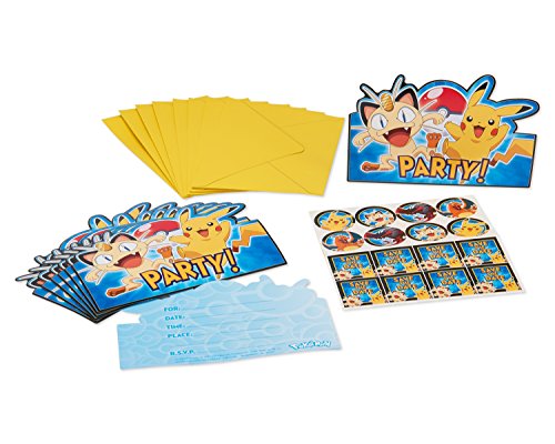 Amscan Pokémon-Einladung mit Umschlag, 491844