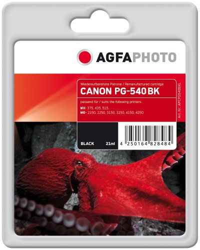AgfaPhoto APCPG540BXL Tinte für Canon MG2150, 662 Seiten, schwarz
