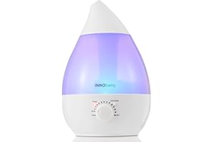 INNObeta Waterdrop 2.0 Ultraschall 2,4L Luftbefeuchter Cool Mist mit Filter für Babys, Kinder, Leise, Automatische Ausschaltung, 7-farbige LED-Lichter