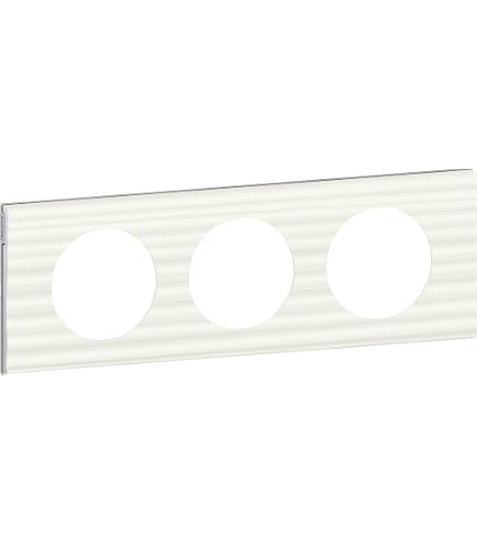 WXP0012 - Plaque Gallery Plastique Injecté 2 Postes Horizontale 71Mm Pure - Hager (Flash, Tehalit, Logisty